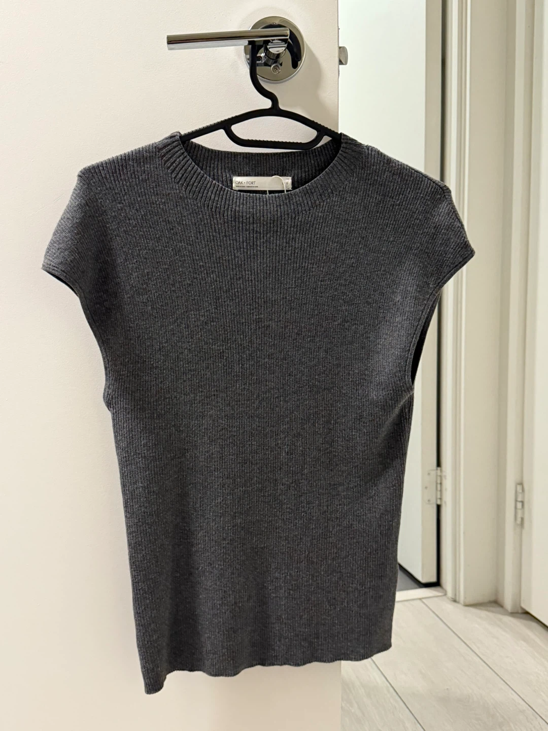 Oak + Fort Knit Mockneck Top