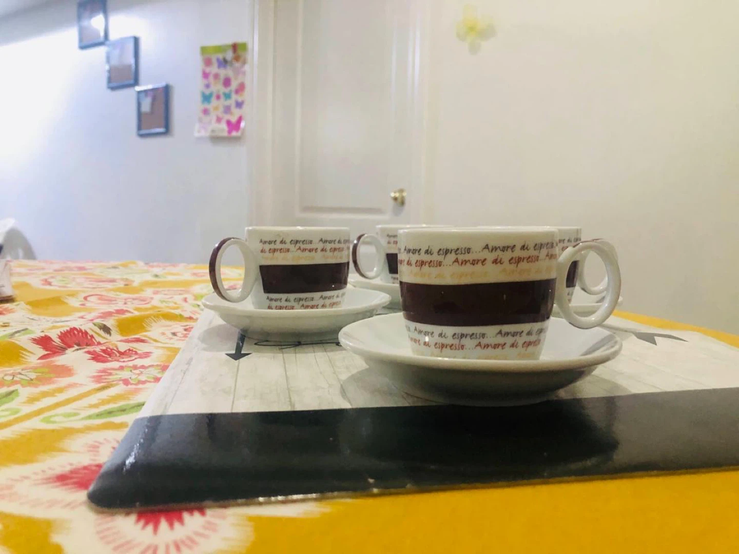 Set of 4 Espresso Cups with Saucers - photo 4