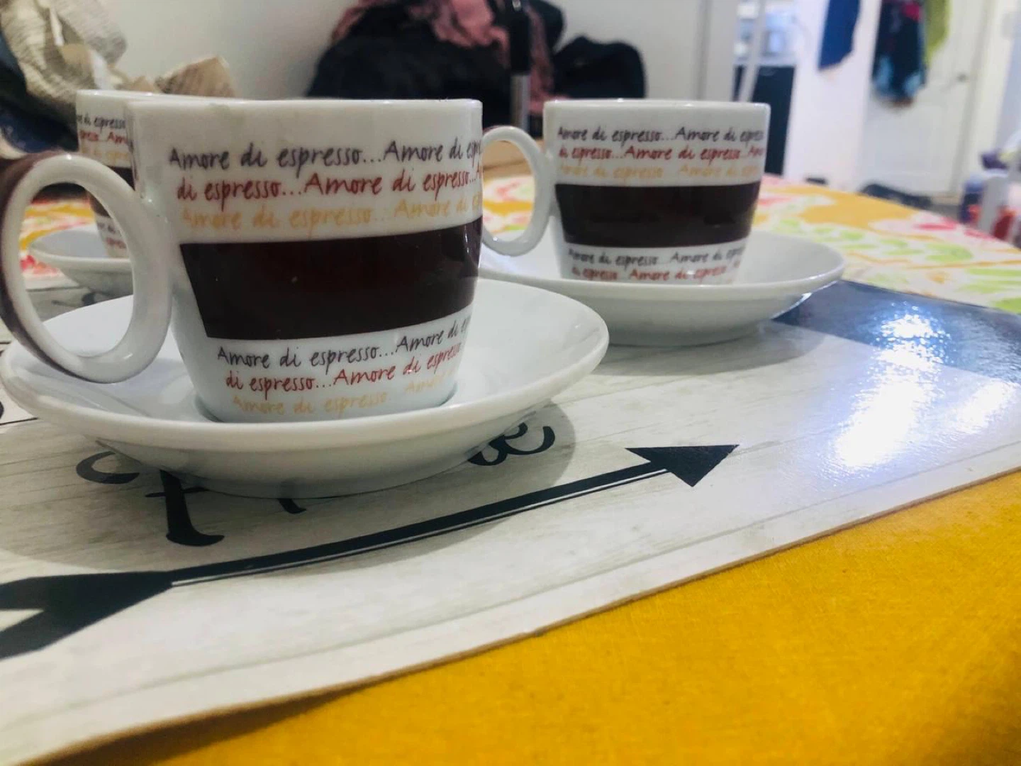 Set of 4 Espresso Cups with Saucers - photo 2