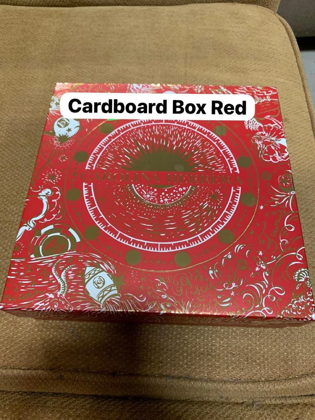 Carolina Herrera Red Cardboard Box