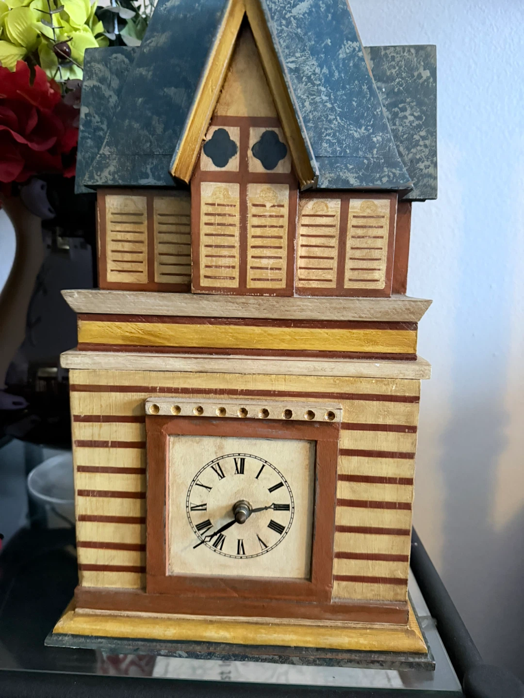 VTH Art Shoppe Hand Painted Wood Decorative Clock - photo 4