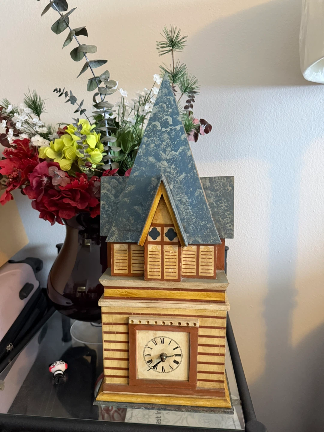VTH Art Shoppe Hand Painted Wood Decorative Clock - photo 2