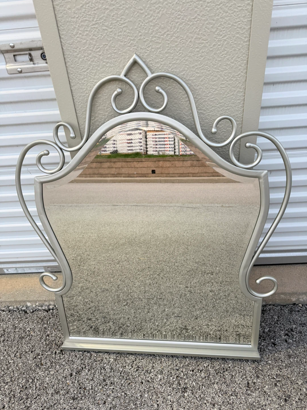 Multipurpose Regency Style Silver Accent Mirror - photo 5