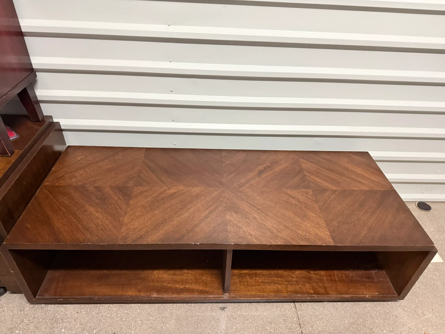 Vintage Danish Style Walnut Wood Coffee Table - photo 4