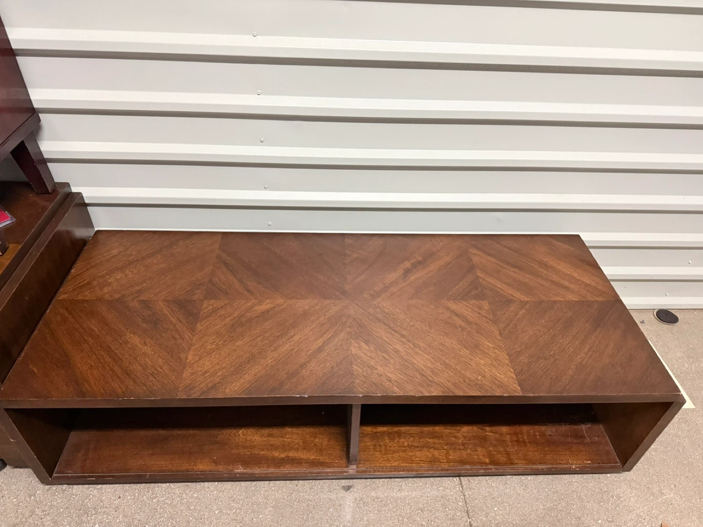 Vintage Danish Style Walnut Wood Coffee Table - photo 2