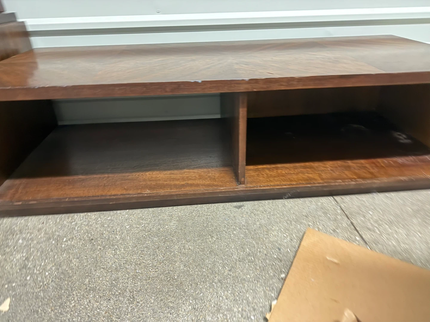 Vintage Danish Style Walnut Wood Coffee Table - photo 5
