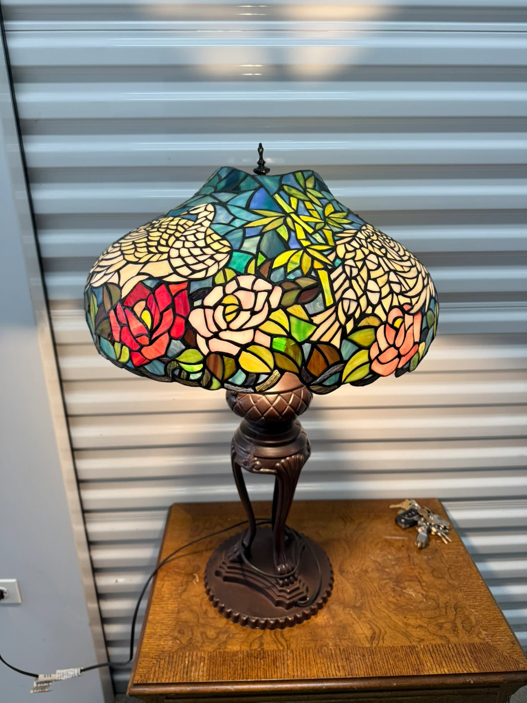 X-Large Tiffany Style Table Lamp-Faux Glass - photo 2