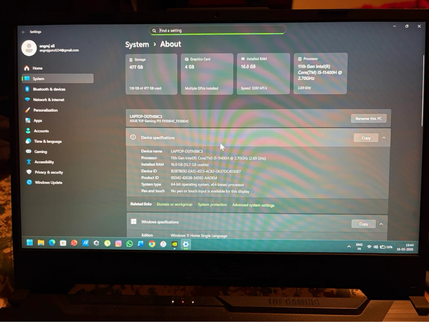 ASUS TUF Gaming F15 Laptop - photo 2