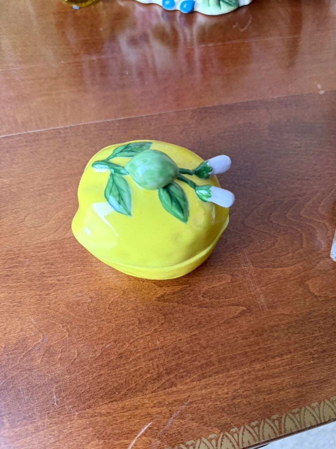 Ceramic Lemon Trinket Dish