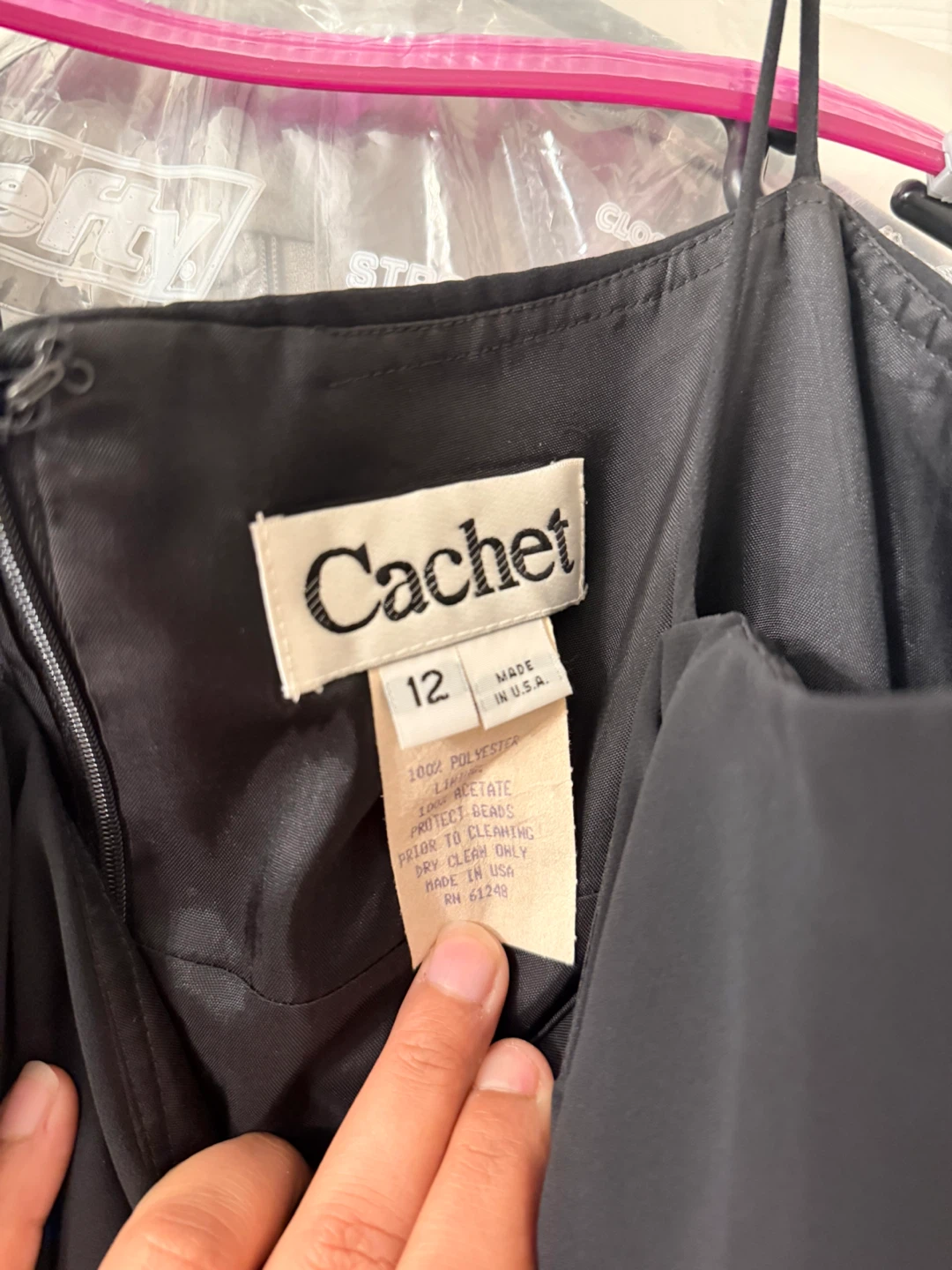 Cachet Black Formal Gown Size 12 - photo 4