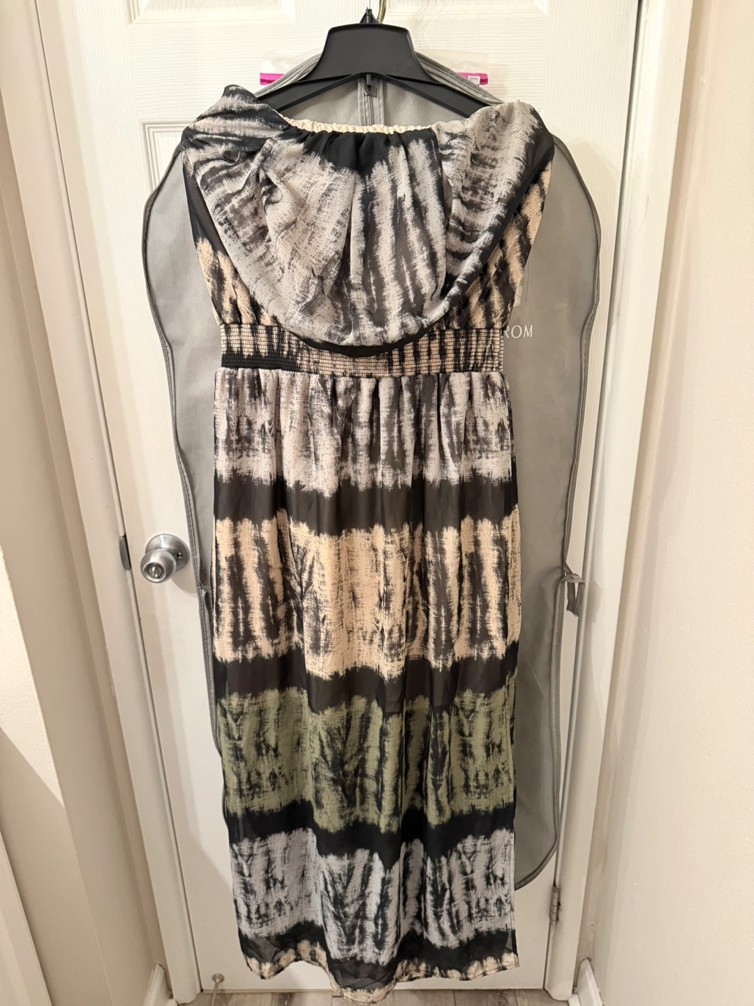 Mossimo Tie-Dye off-shoulder Maxi Dress Size L - photo 2