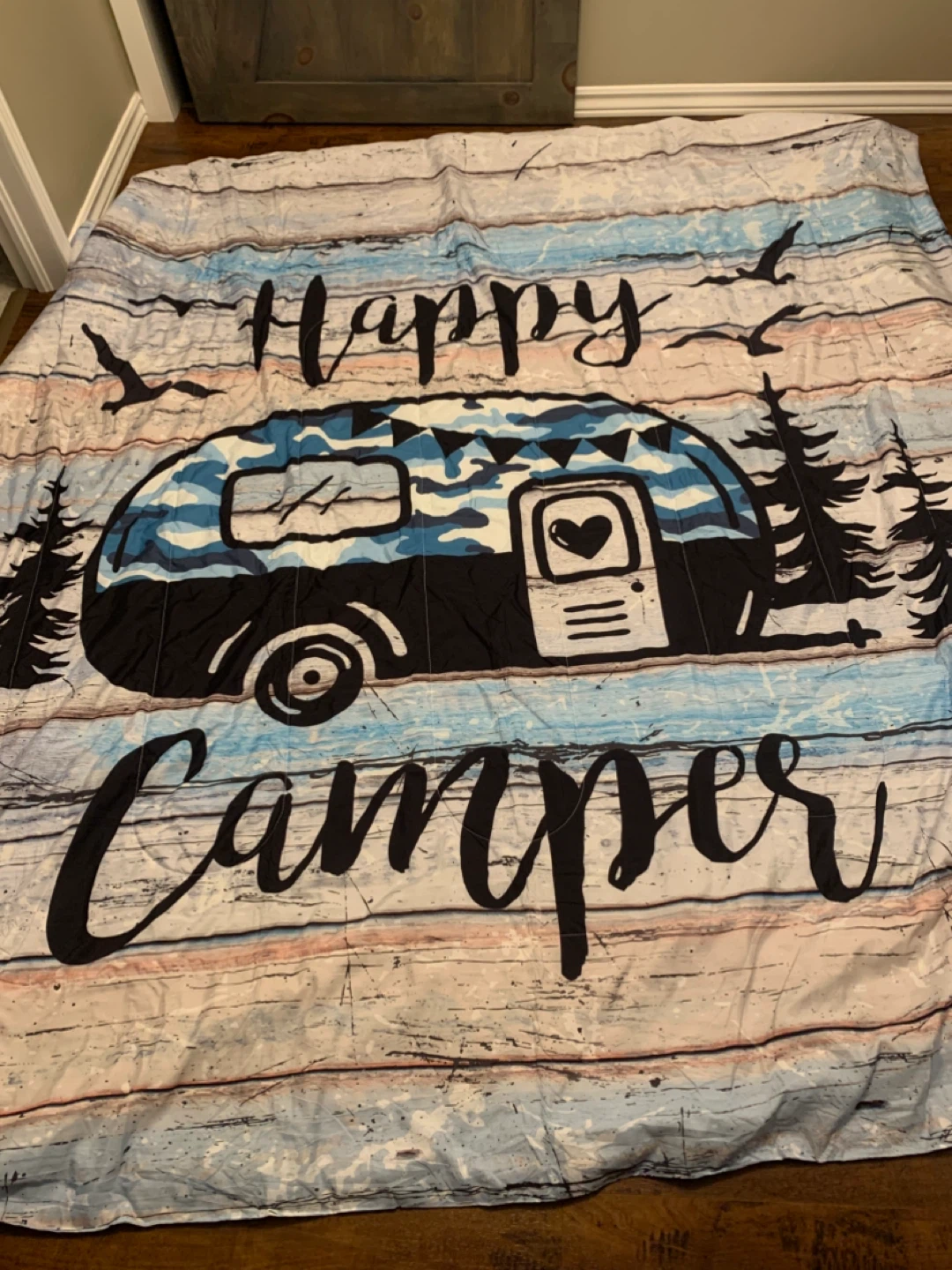 Happy Camper Bedspread/Blanket
