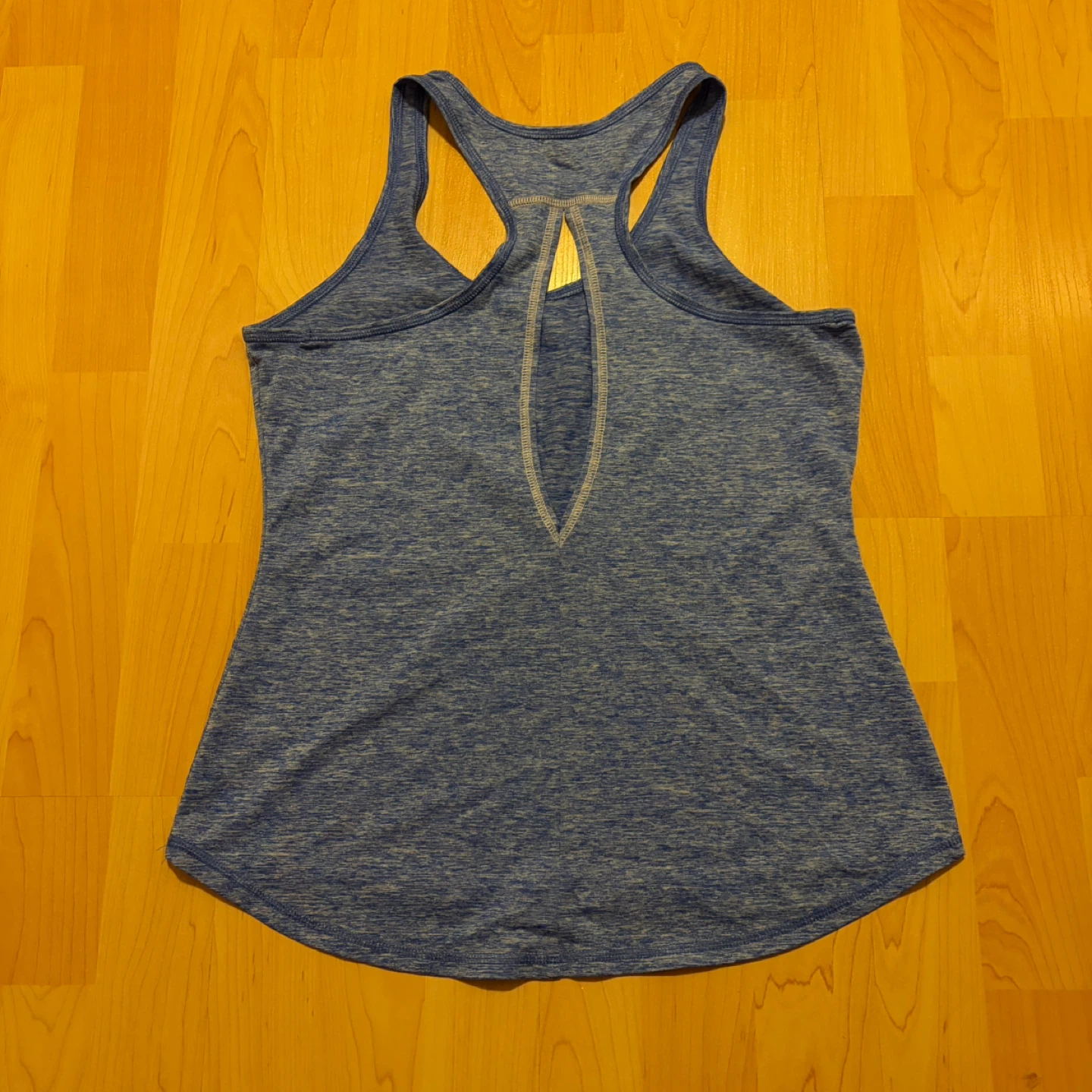 Avia Blue Heathered Racerback Tank Top - photo 2