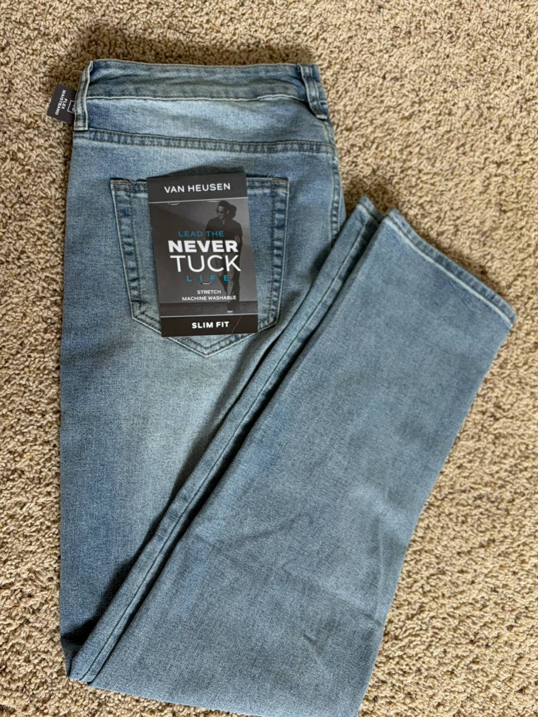 Van Heusen Slim Fit Stretch Jeans - 35x32 - photo 3