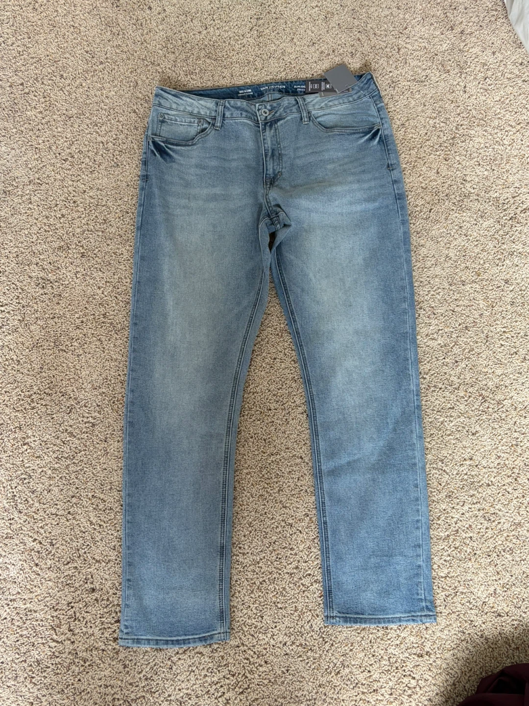 Van Heusen Slim Fit Stretch Jeans - 35x32