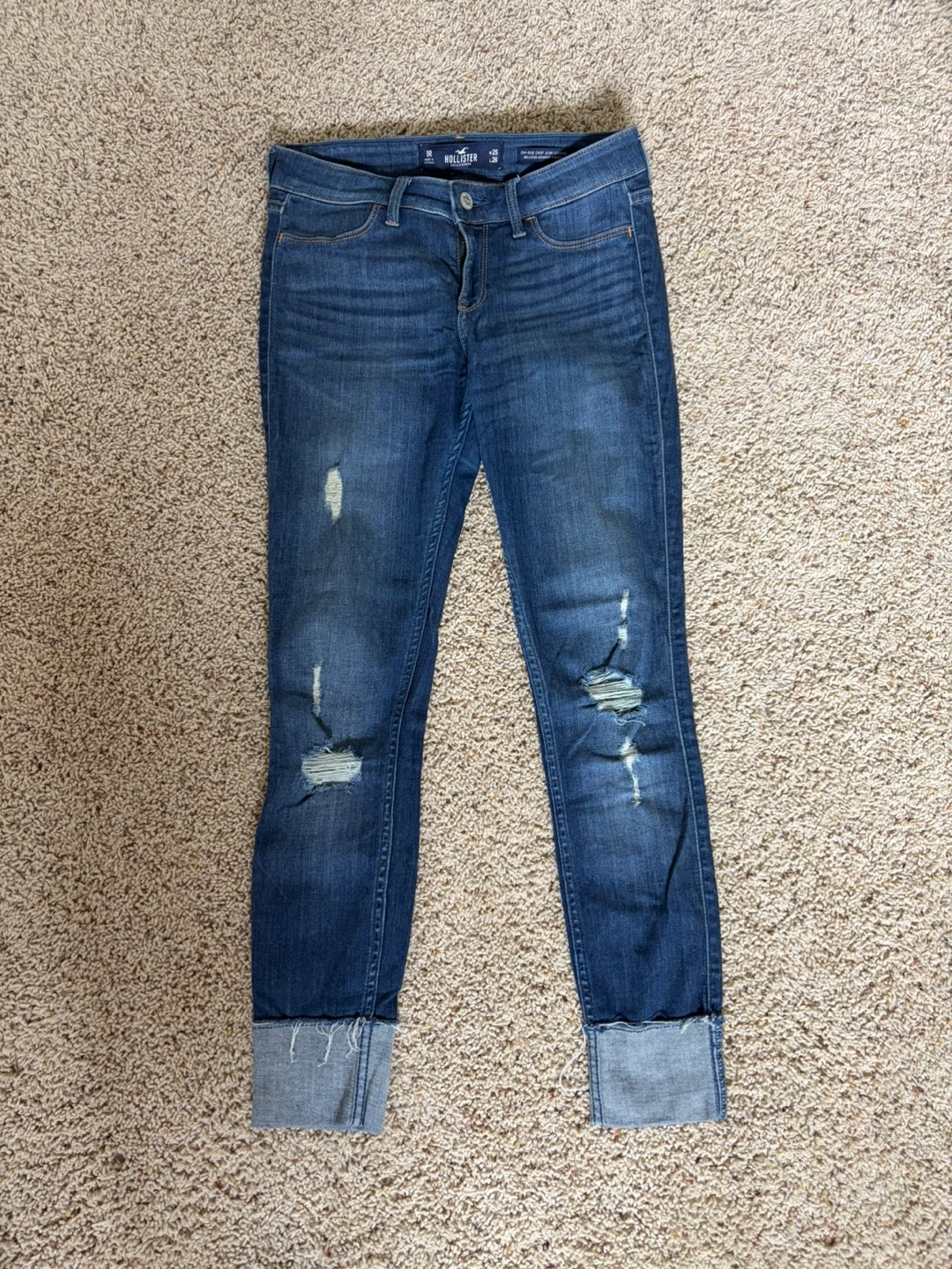 Hollister Low-Rise Crop Jeans - Size 25/26