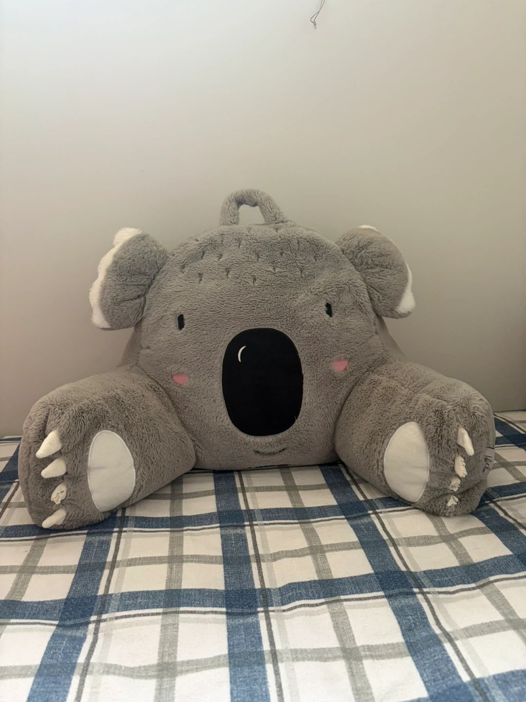 Grey Koala Bedrest Pillow