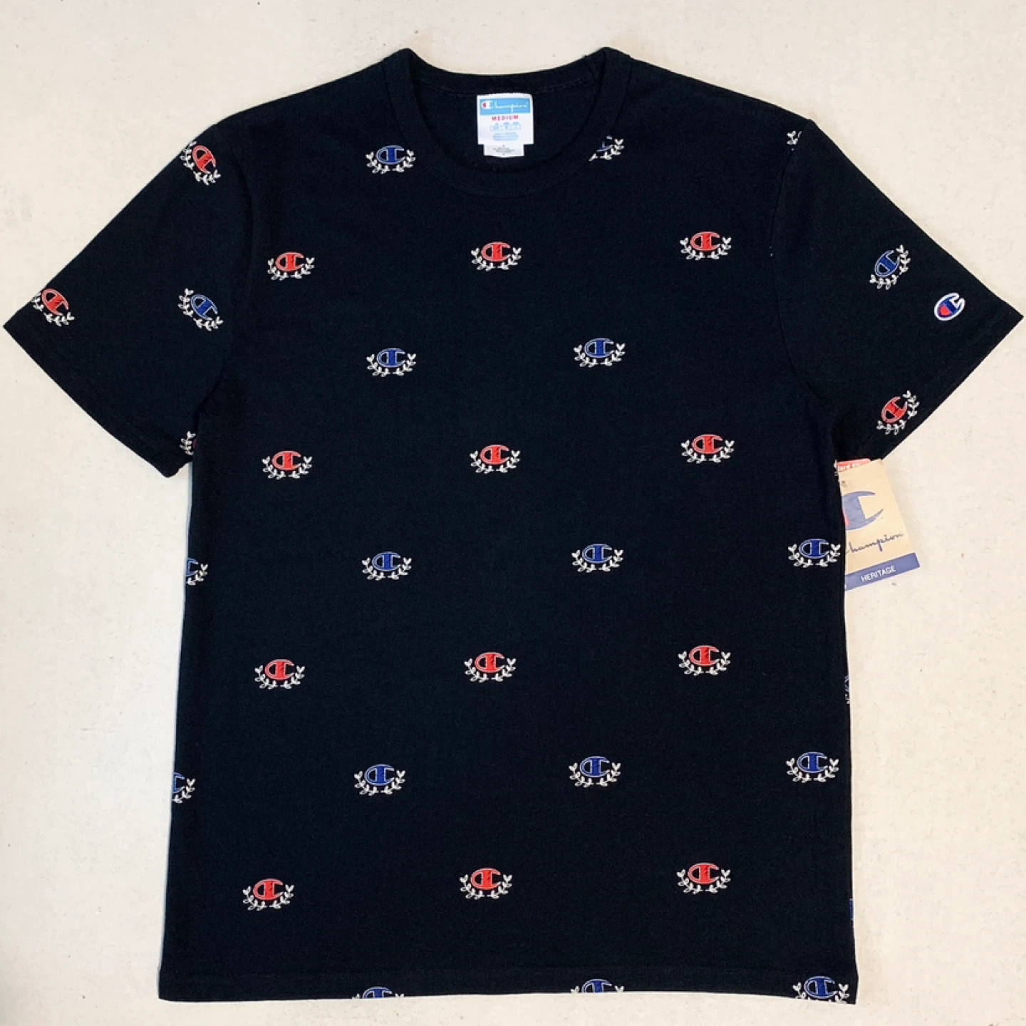 Champion T-Shirt Mens/Boys Heritage Heavyweight Crewneck Tee NEW