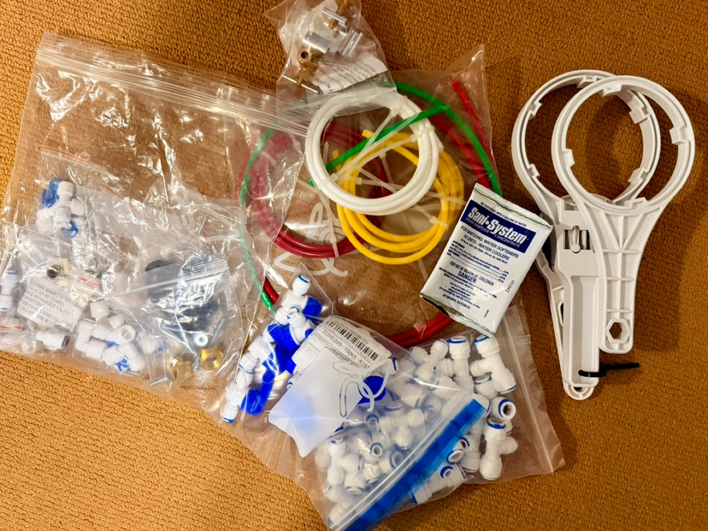 Free reverse osmosis filter system accessories