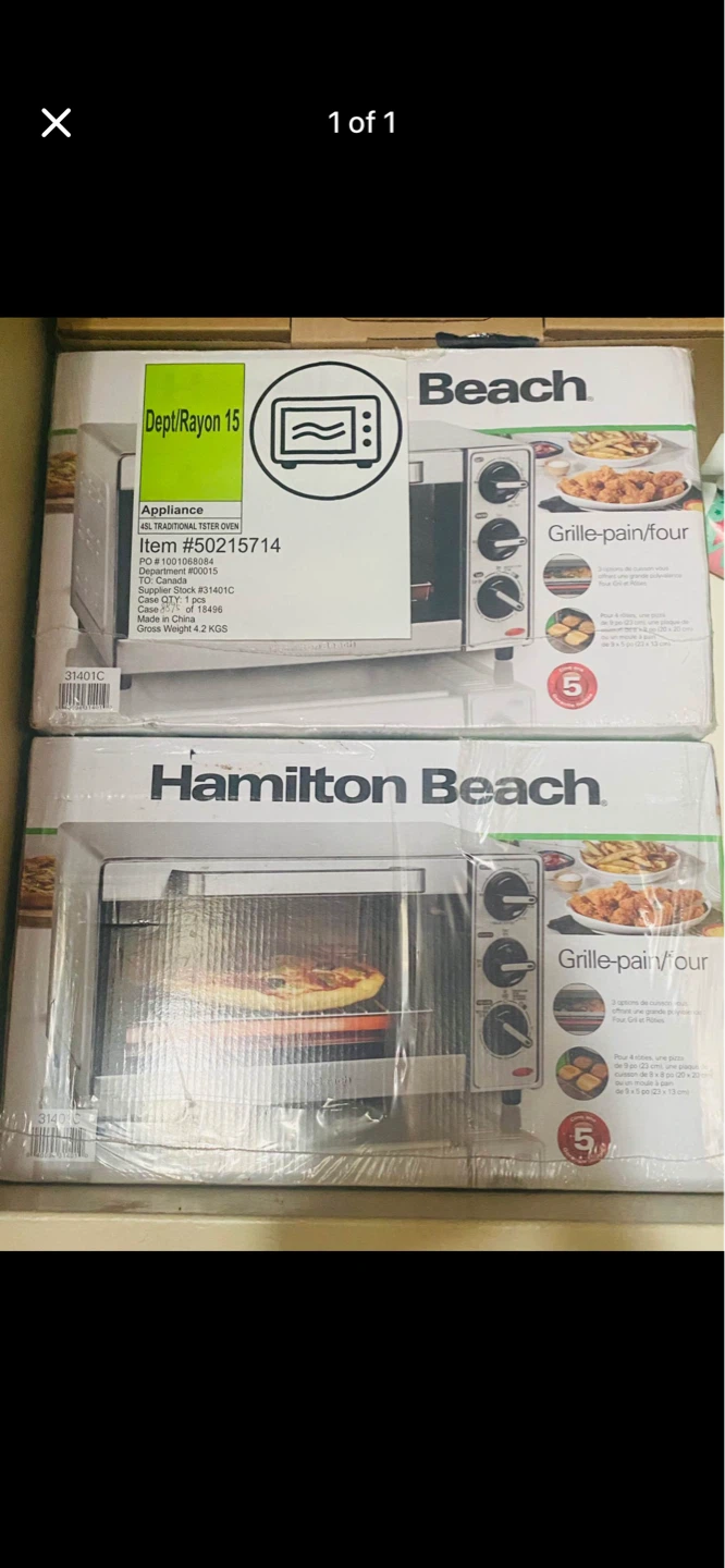 Hamilton Beach 4.5L Traditional Toaster Oven