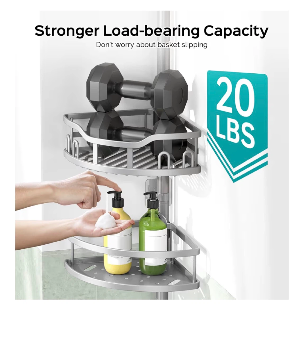 Telescopic Corner Shelf Organizer - photo 3