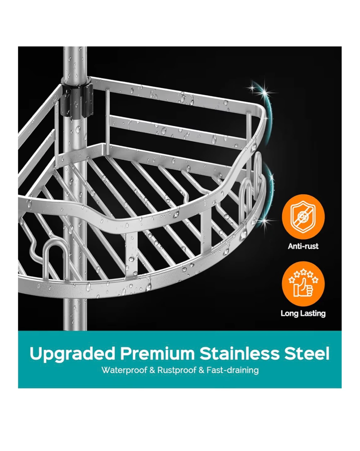 Telescopic Corner Shelf Organizer - photo 5