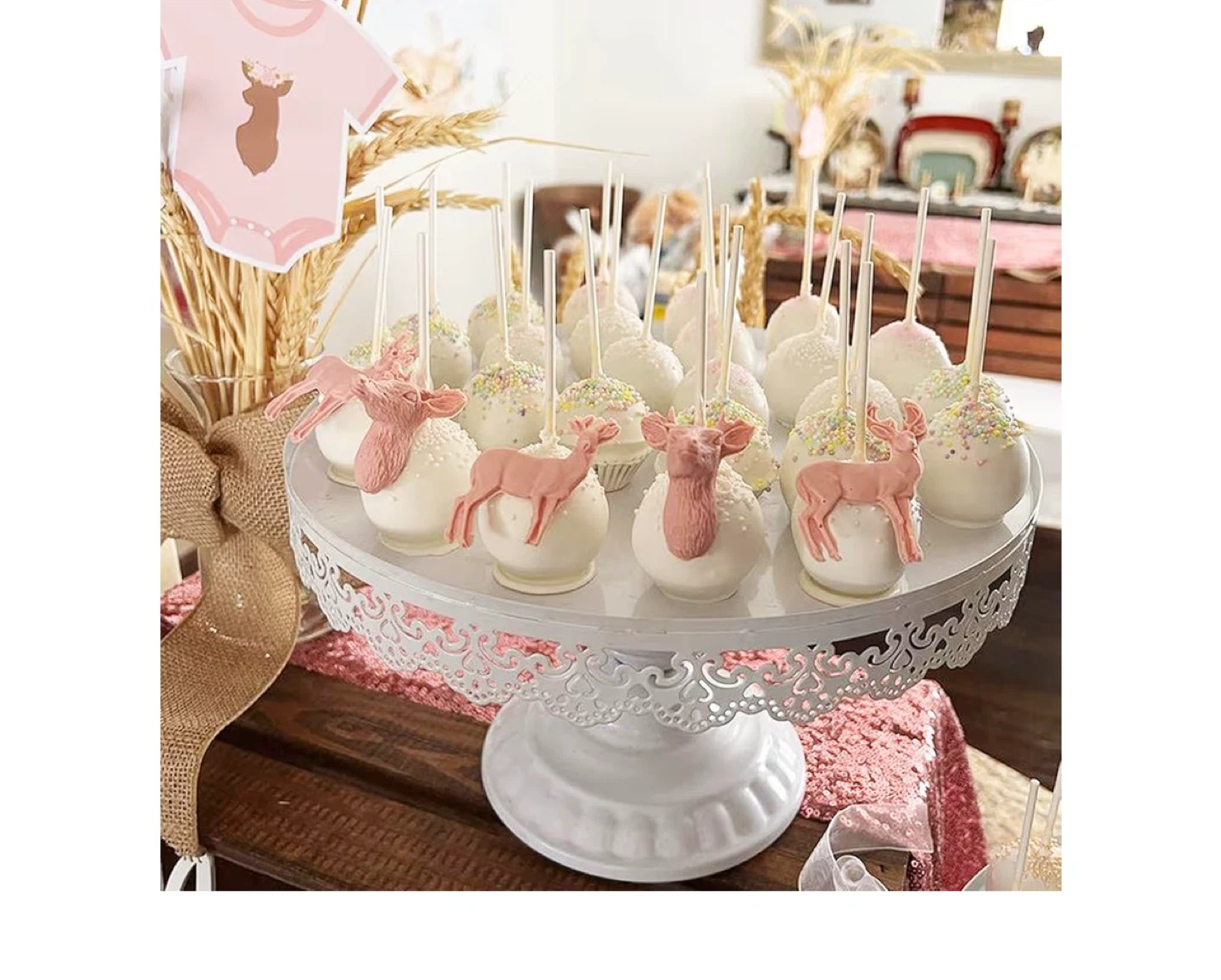 White Metal Dessert Stand Set - photo 2
