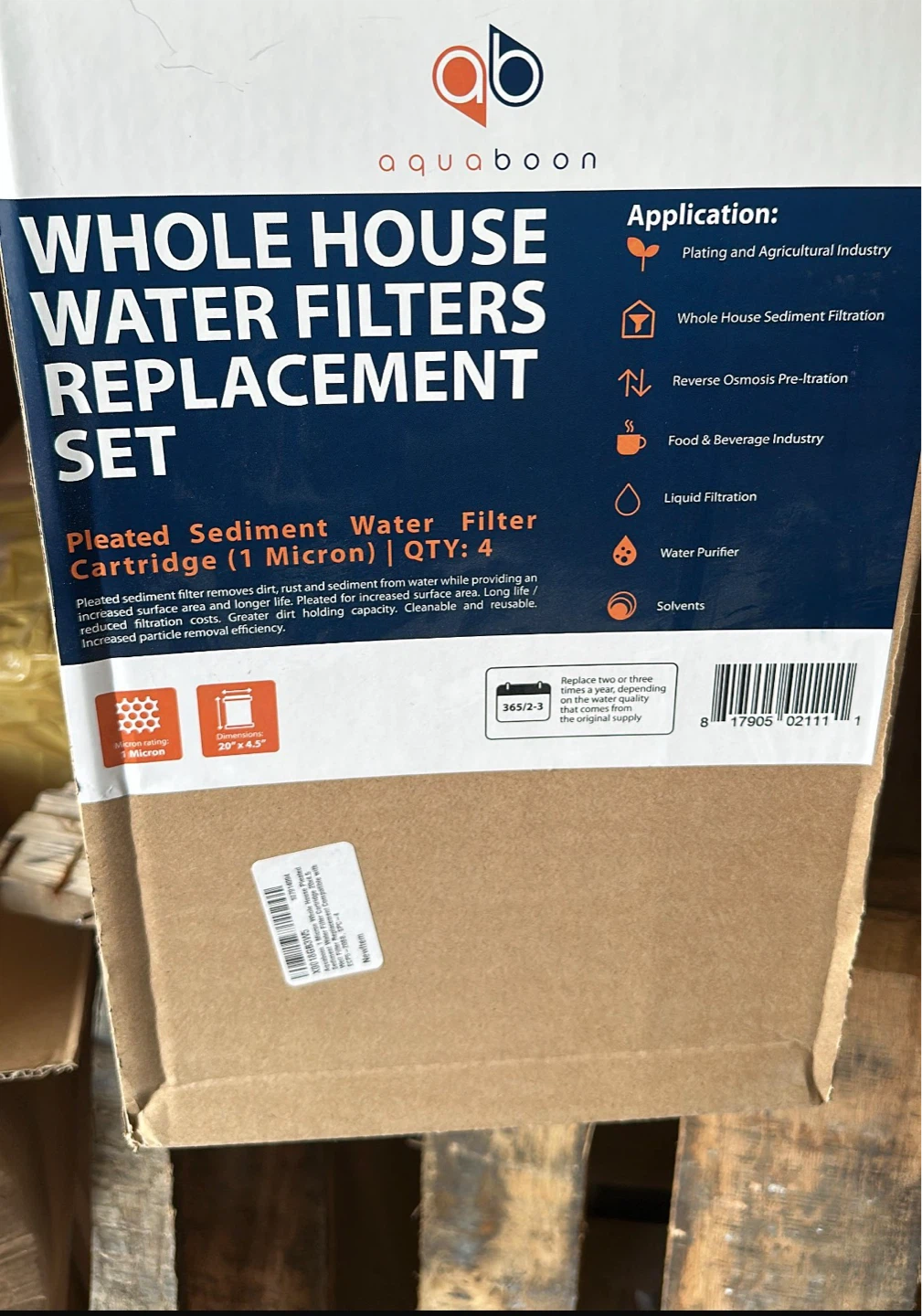Aquaboon Whole House Water Filters (4-Pack)