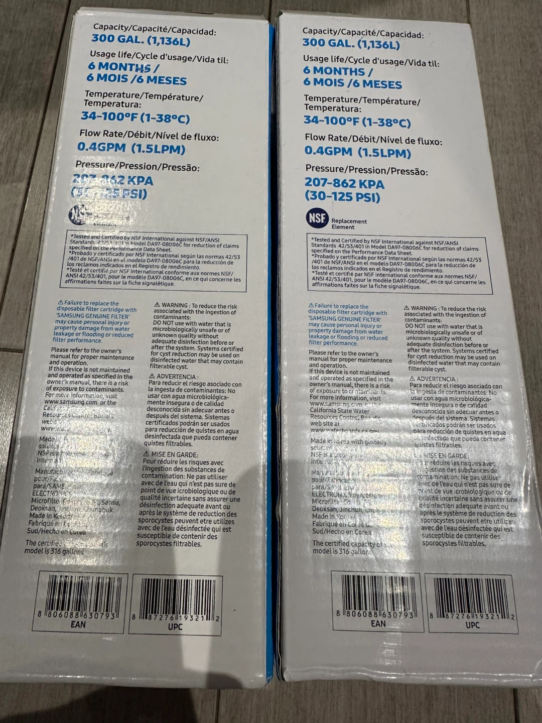 2 BOXES of Samsung Water Filter Cartridge DA97-17376B - photo 3