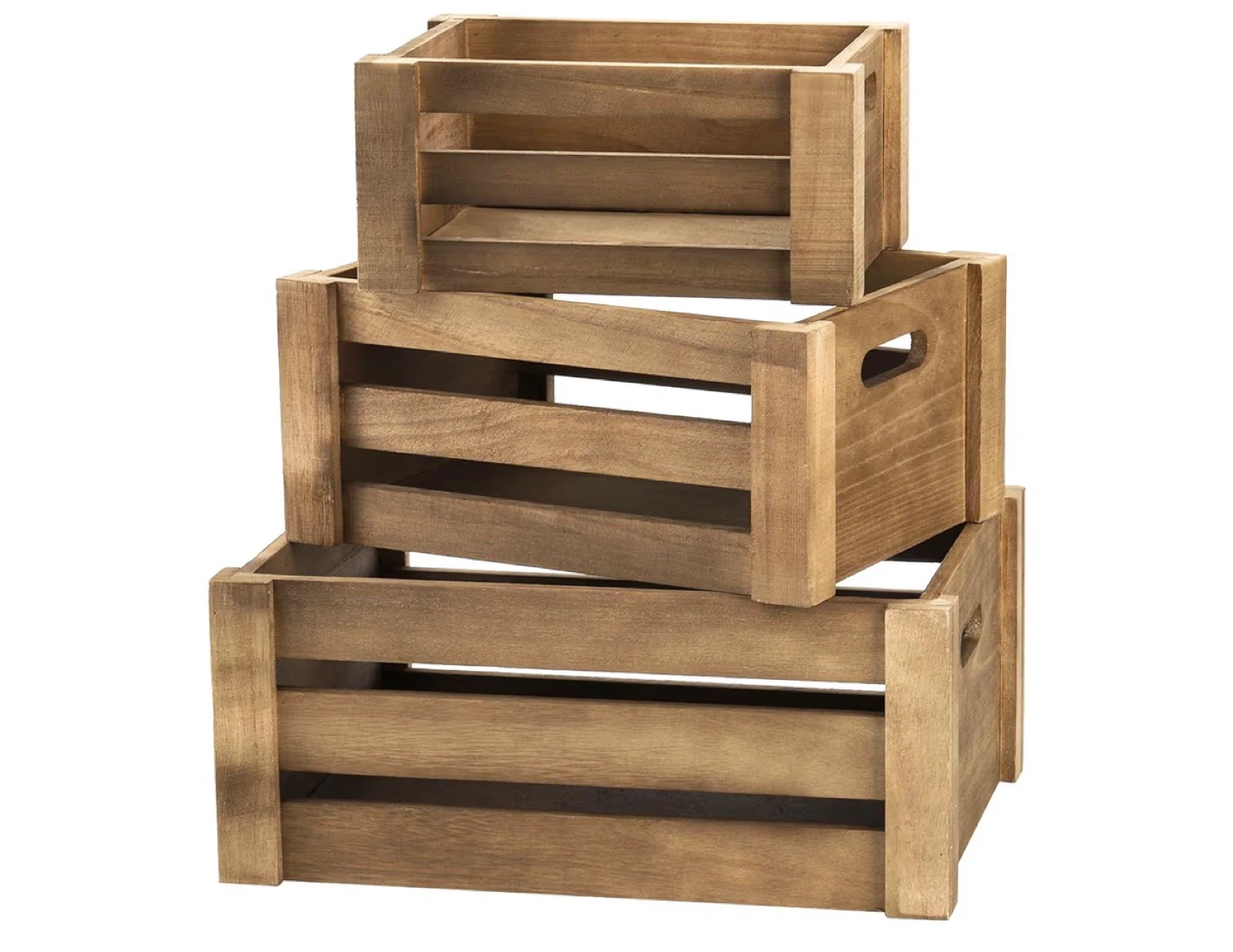 Set of 3 Wooden Crates