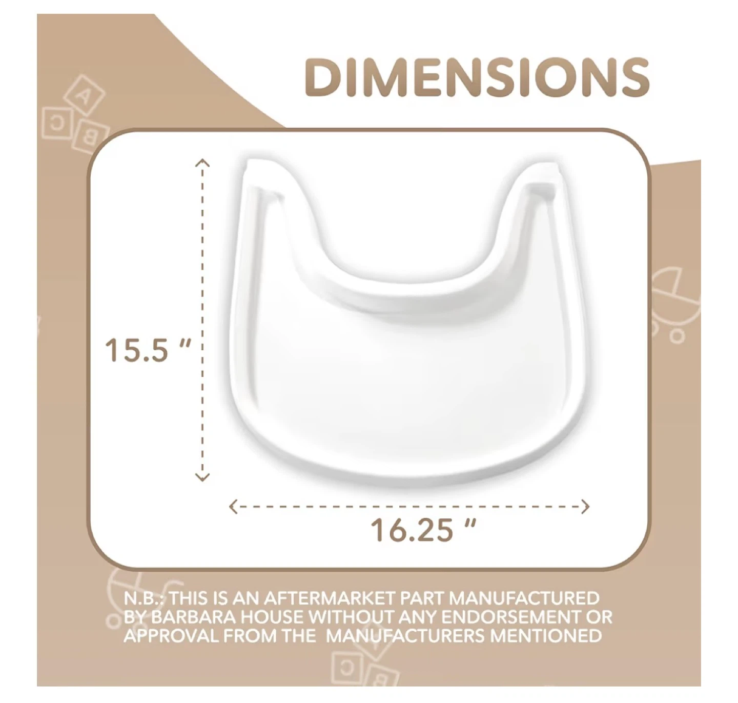 Aftermarket Tray for Tripp Trapp High Chair (V2) - photo 2