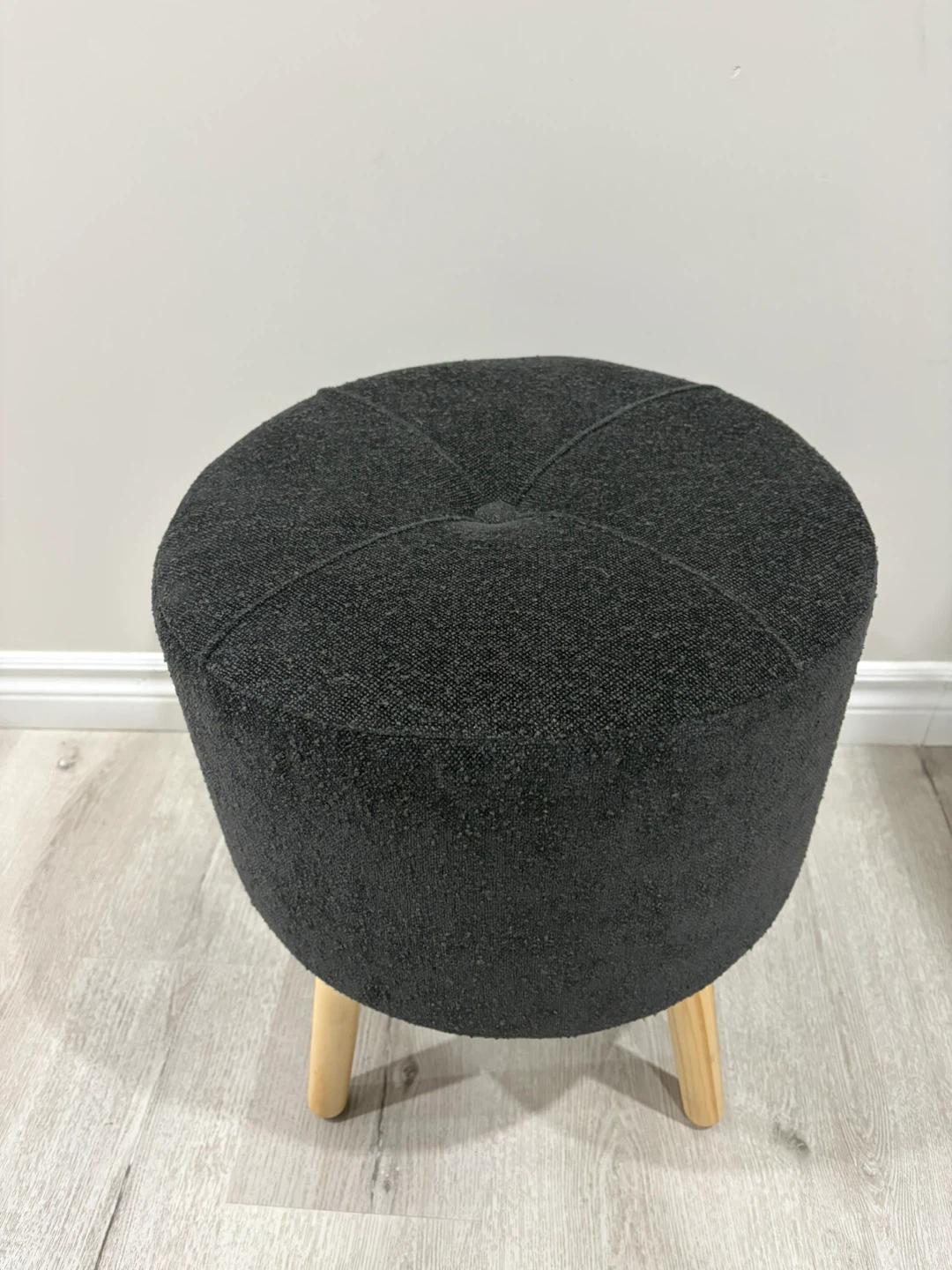Dark Grey Ottoman Stool - photo 2