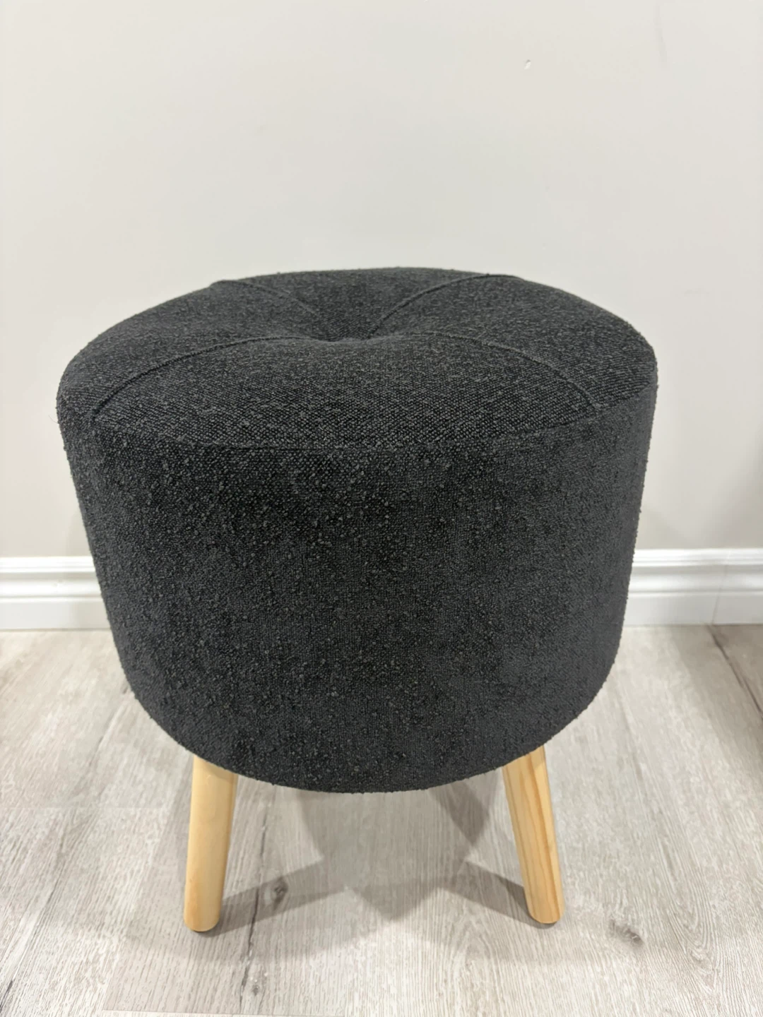 Dark Grey Ottoman Stool
