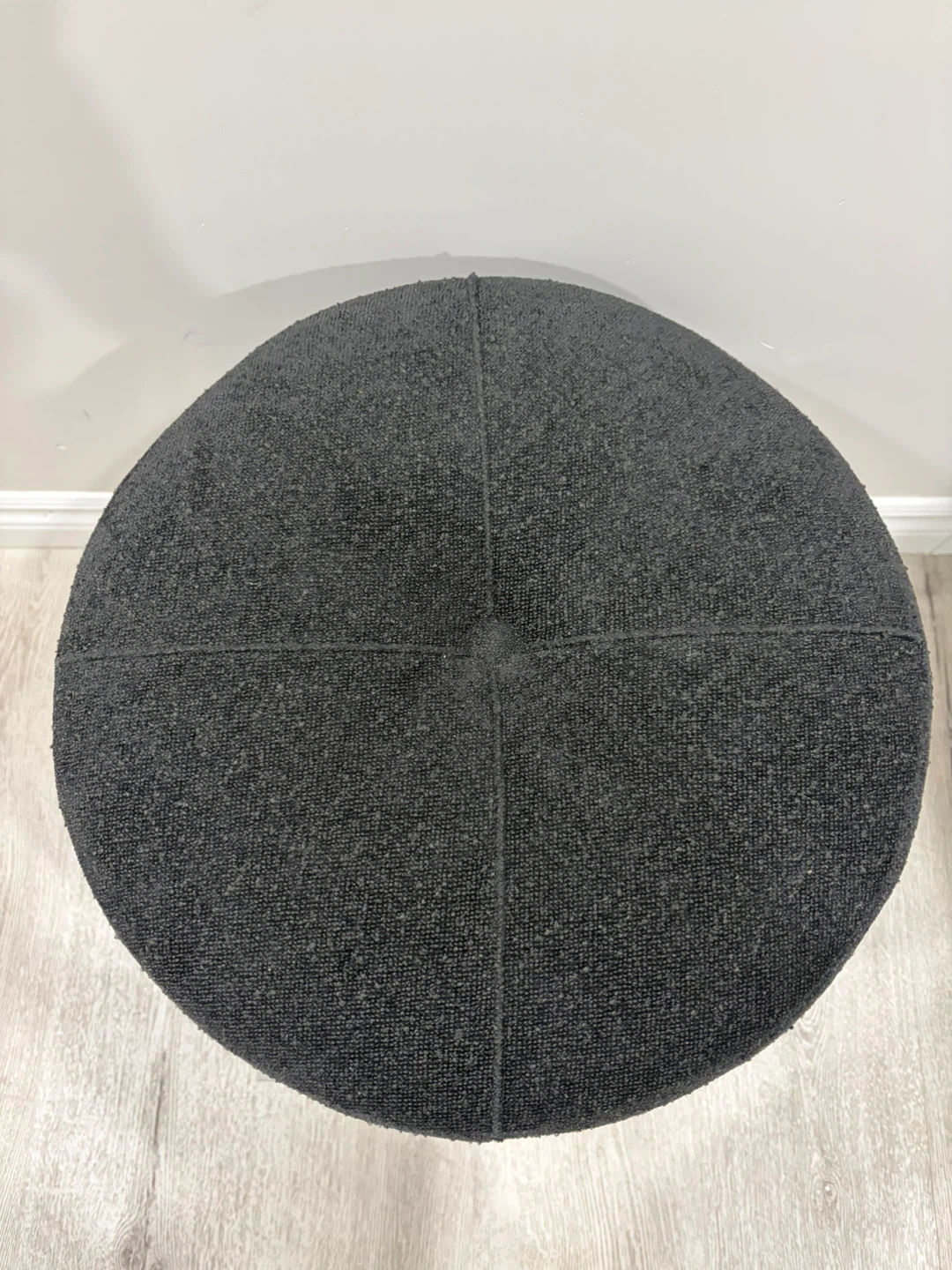 Dark Grey Ottoman Stool - photo 3