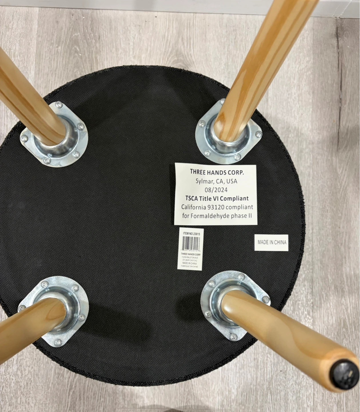 Dark Grey Ottoman Stool - photo 4