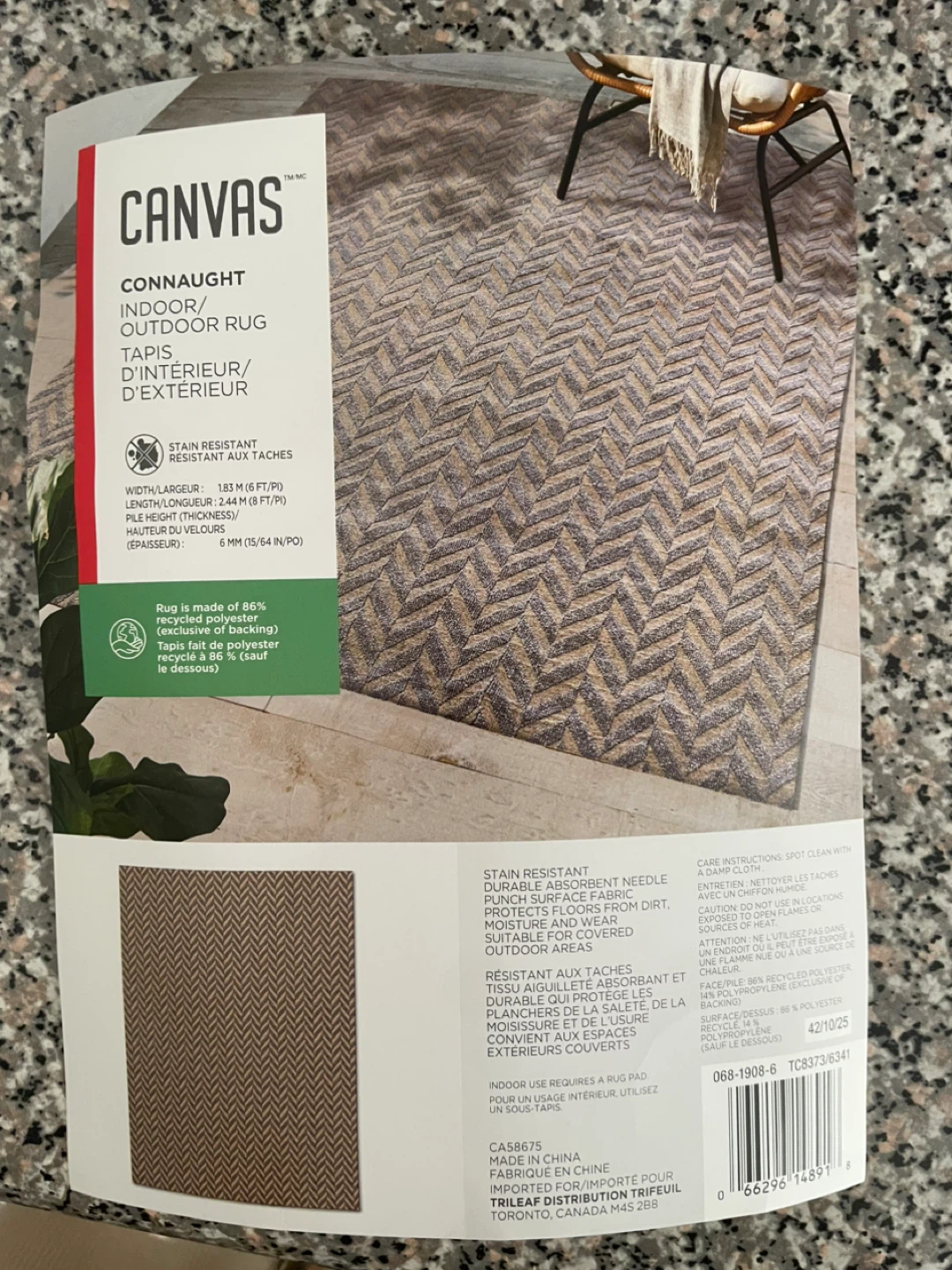 CANVAS Connaught Indoor/Outdoor Rug - 1.83m x 2.44m