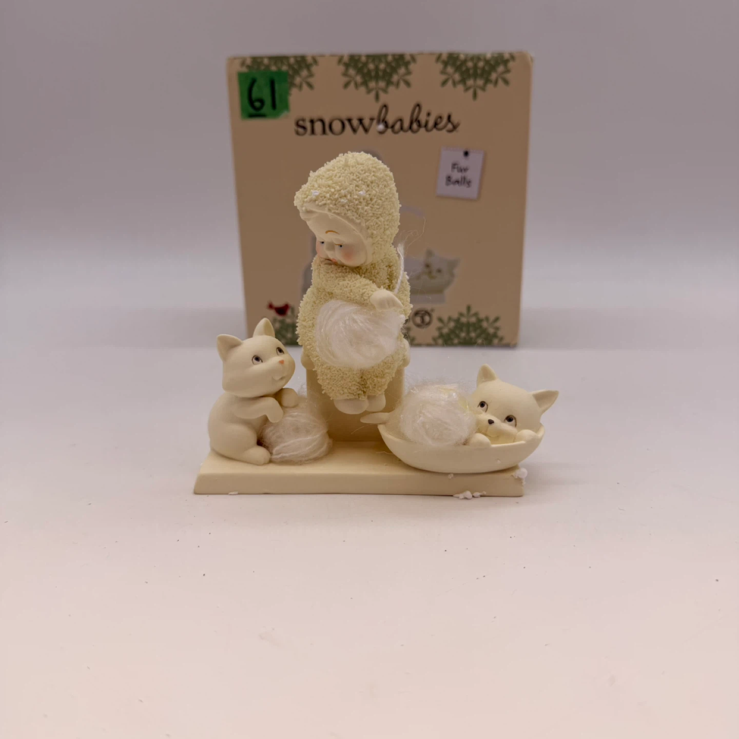 Department 56 Snowbabies Fur Balls Figurine 2017 w Box Kittens