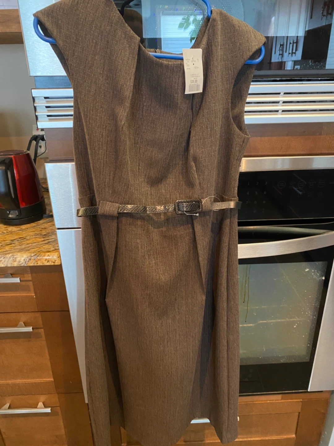 Connected Apparel Women's Brown Dress Size 10 - photo 3