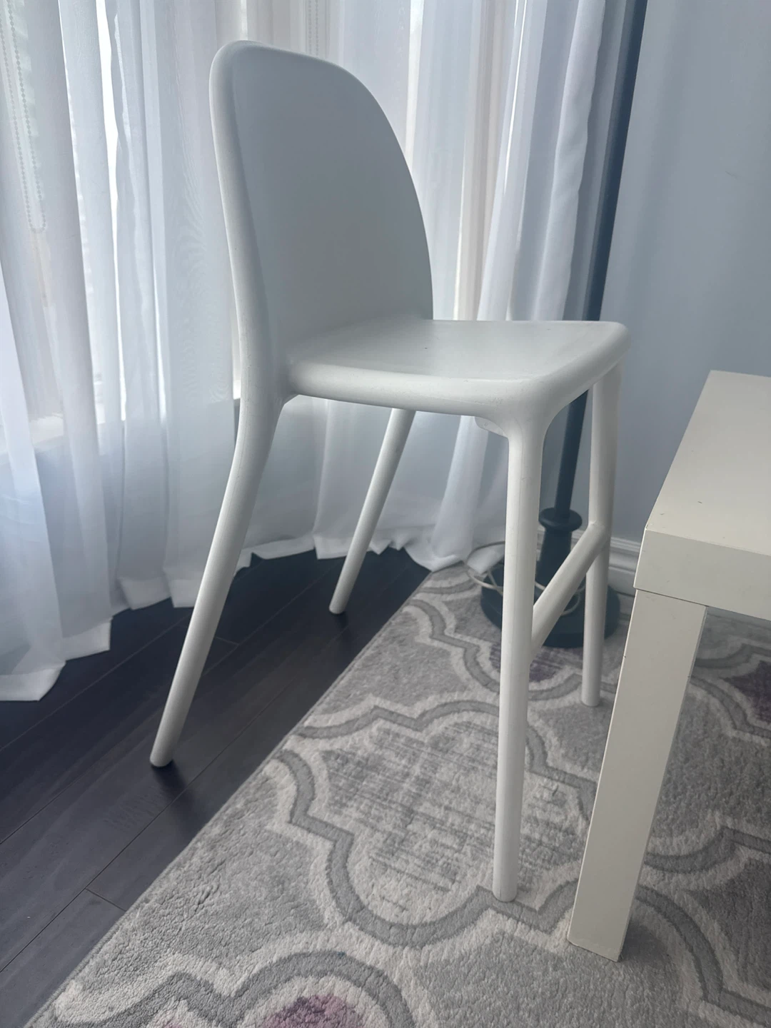 White Modern Bar Stool