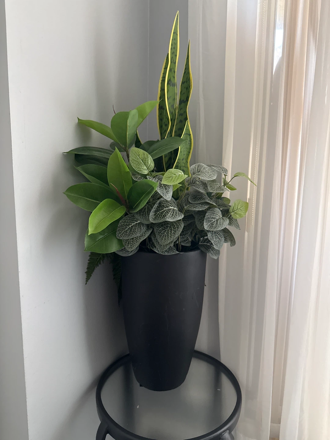 Artificial Plant Arrangement in Black Pot