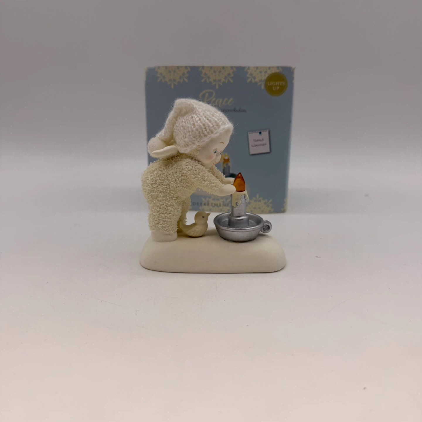 Department 56 Snowbabies Hand Warmer Light Up Figurine W Box