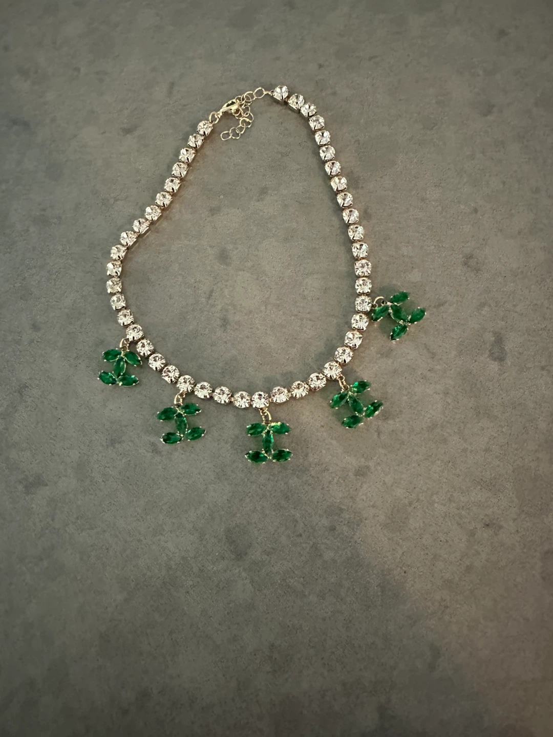 Necklace with Green CC Charms - photo 4