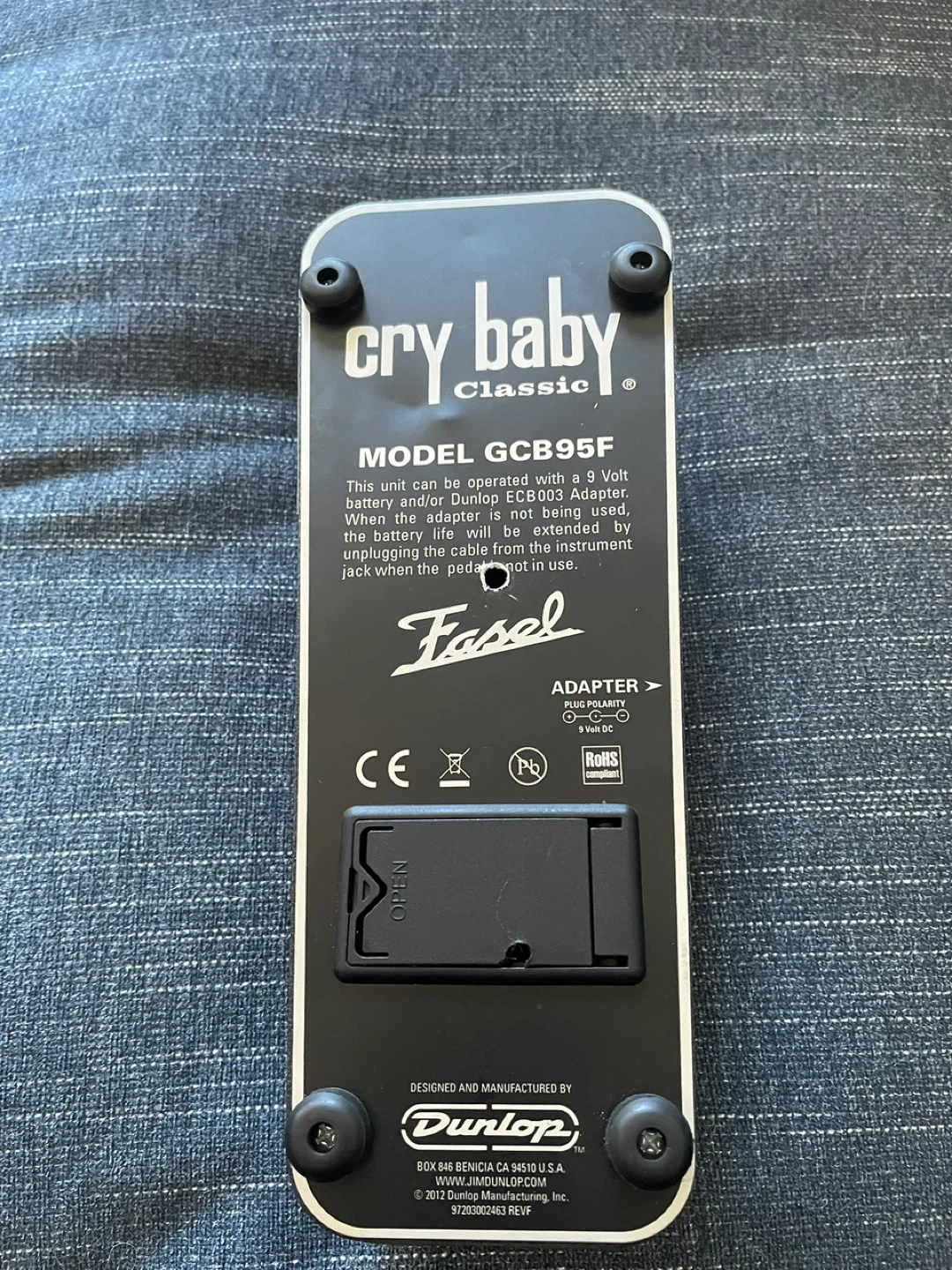 Dunlop GCB95F Cry Baby Classic Wah Pedal - photo 5