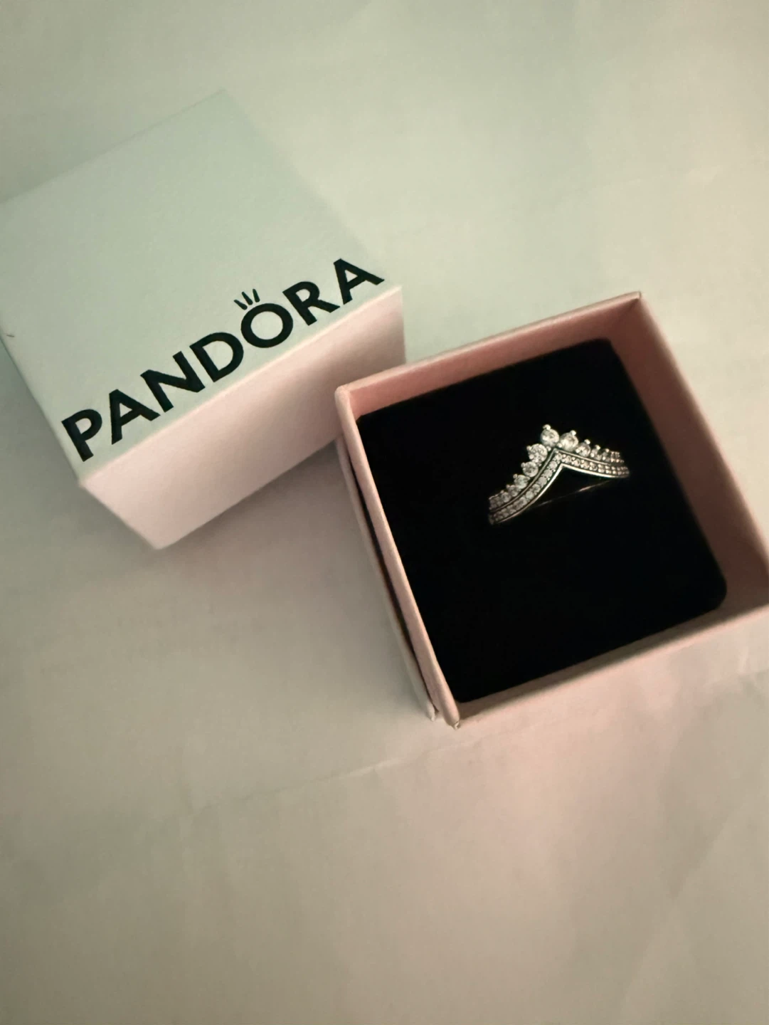 Pandora Wishbone Ring with Crystals - photo 2