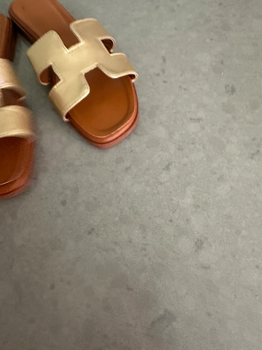 Gold Strap Slides Sandals - photo 3