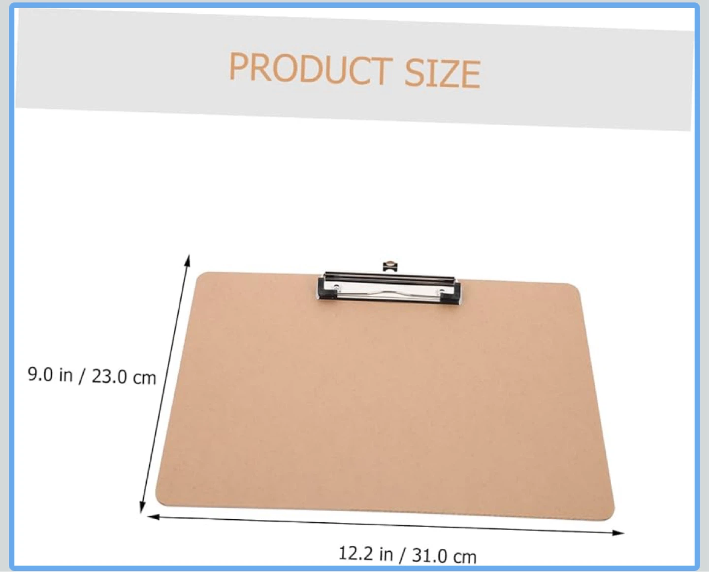 3pcs Writing Clipboard Clip Office Clips for Students - photo 3