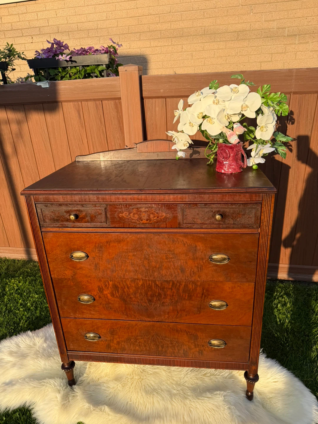 Antique Tallboy Dresser