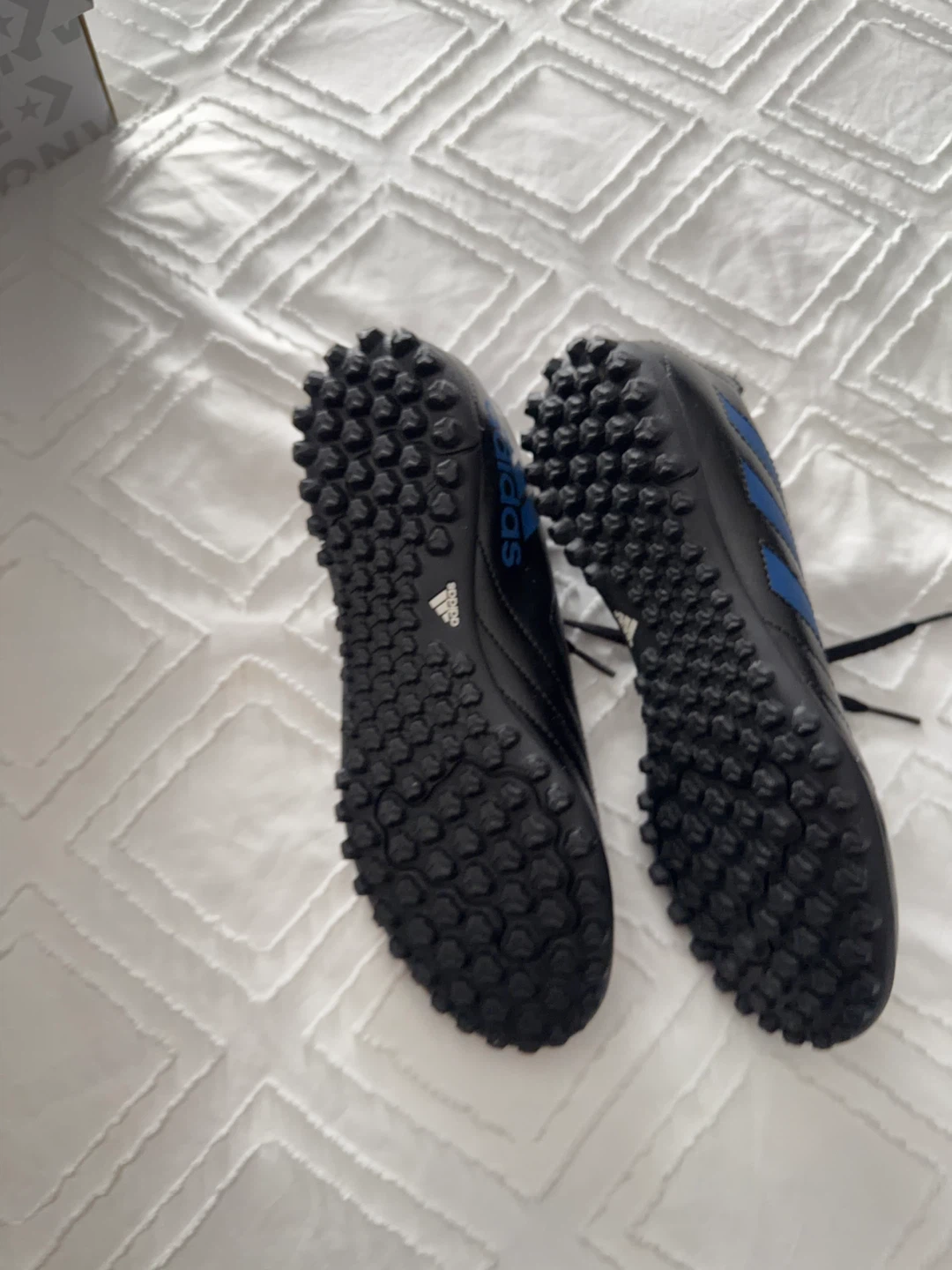 Adidas Goletto VII TF J Soccer Cleats Black/Blue Size 6 Youth - photo 3