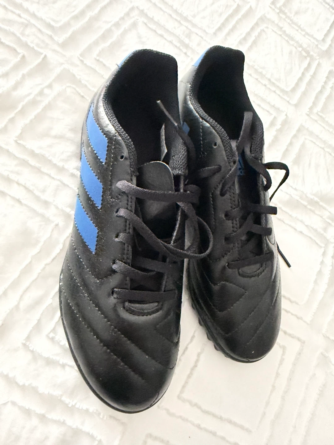Adidas Goletto VII TF J Soccer Cleats Black/Blue Size 6 Youth - photo 5