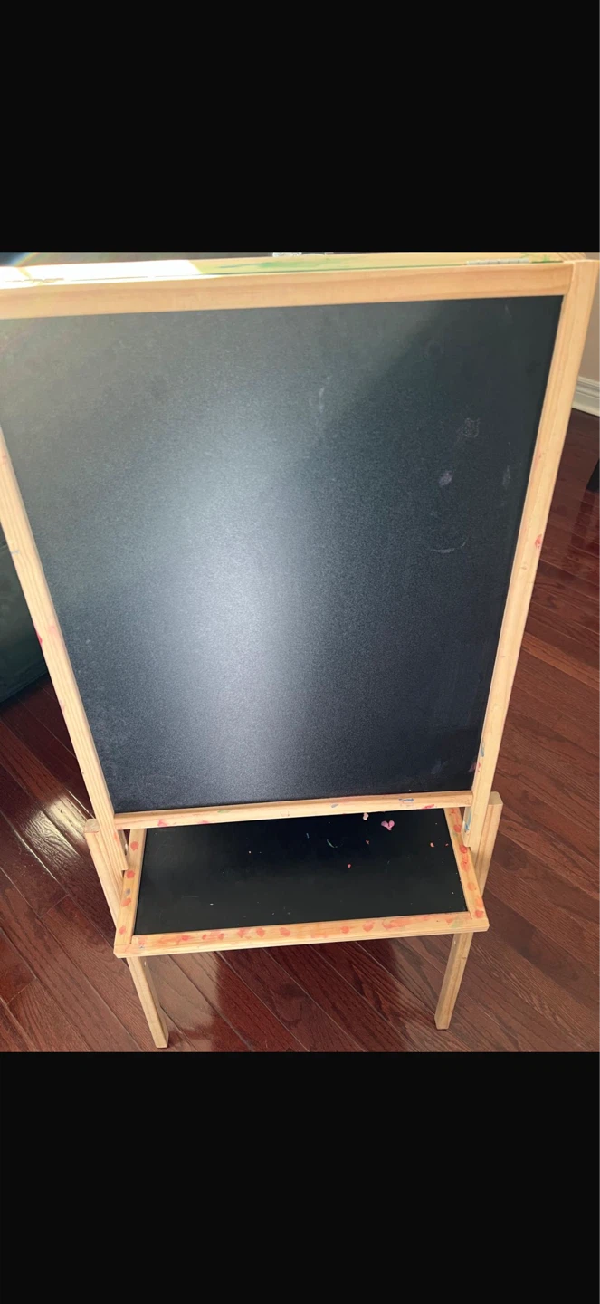 Wooden Double-Sided Easel with Trays - photo 3